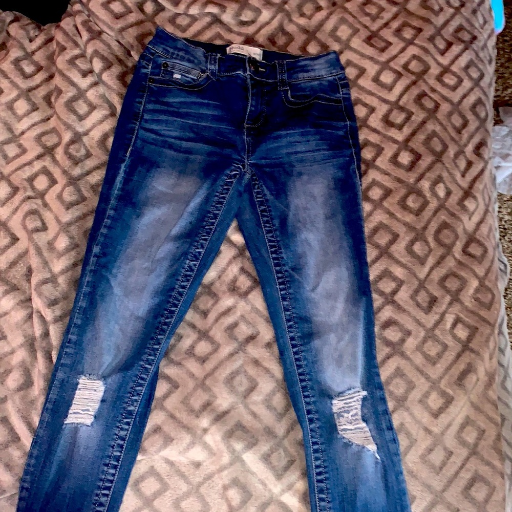 Blue skinny jeans size 1 from mudd